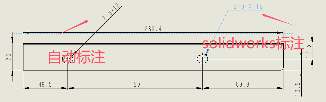腰孔自动标注样式能修改吗-博士钣金 - www.bsbanjin.com